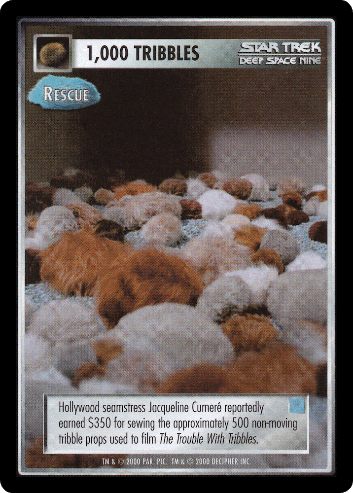 1,000 Tribbles - Rescue (Blue)